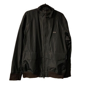 Barbour International Men's Broad Jacket Size XL Black Waterproof Old Money Logo